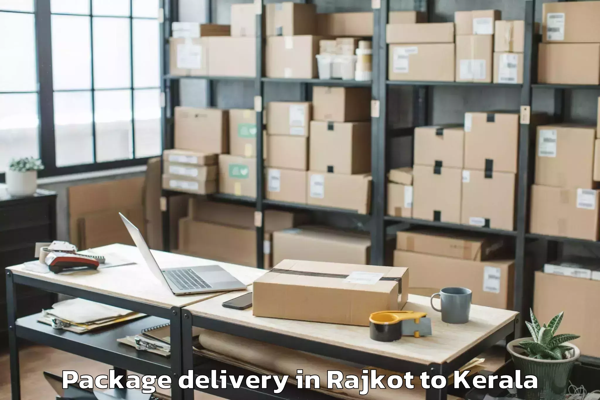 Book Rajkot to Kannur Package Delivery Online